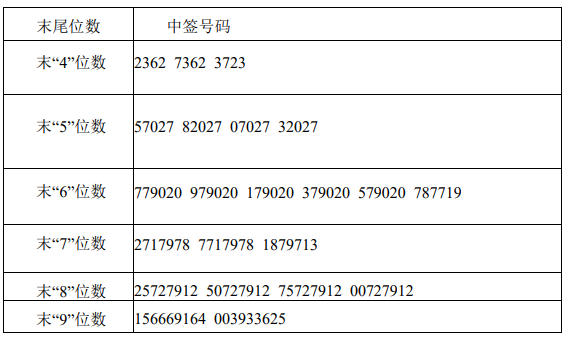 森麒麟002984网上中签结果查询